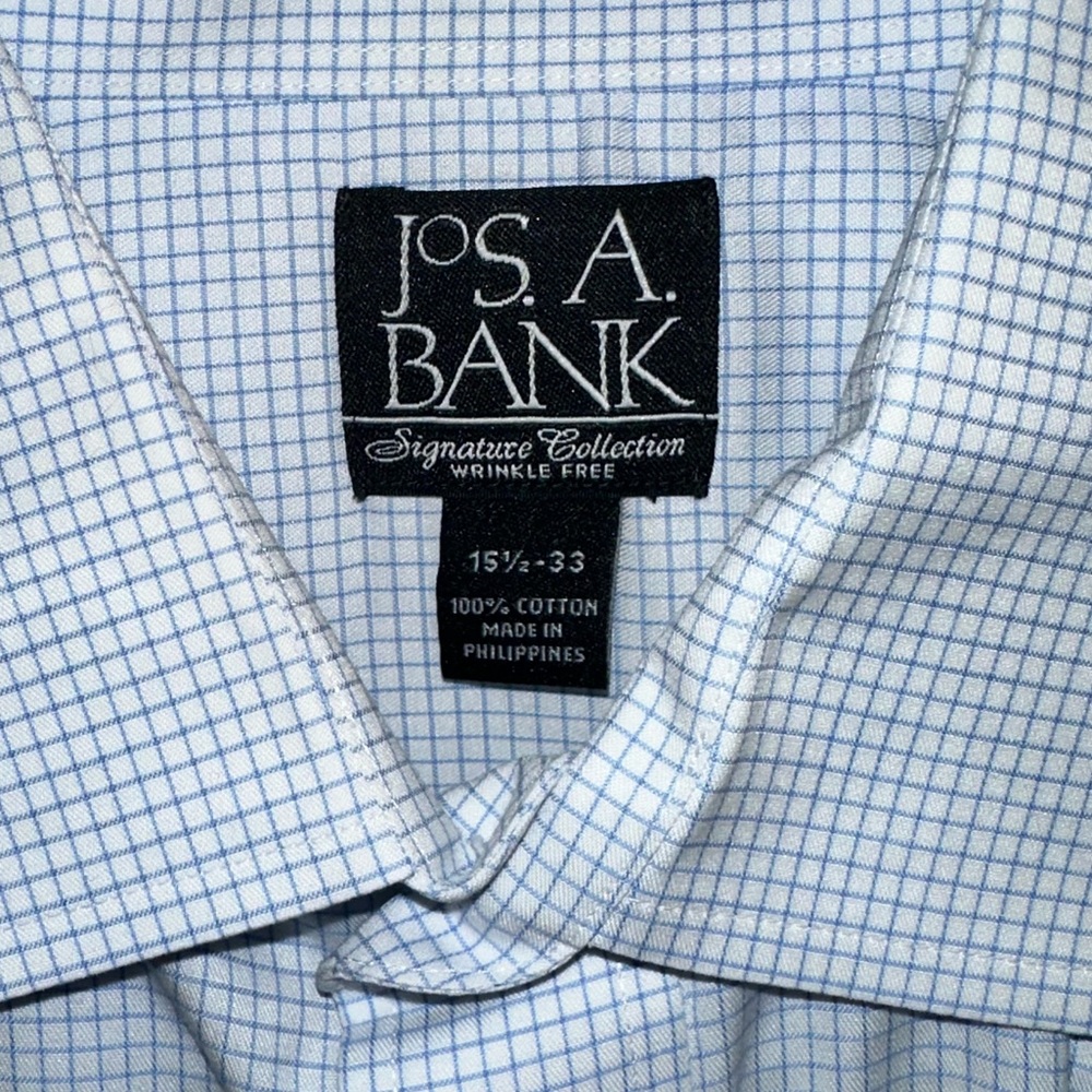 JOS A BANK- Men’s Blue Button Down Shirt